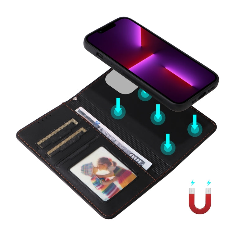 For iPhone 13 Pro BETOPNICE BN-005 2 in 1 Detachable Imitate Genuine Leather Phone Case(Black) - iPhone 13 Pro Cases by BETOPNICE | Online Shopping UK | buy2fix