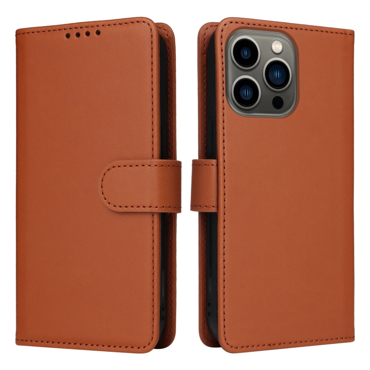 For iPhone 13 Pro BETOPNICE BN-005 2 in 1 Detachable Imitate Genuine Leather Phone Case(Brown) - iPhone 13 Pro Cases by BETOPNICE | Online Shopping UK | buy2fix
