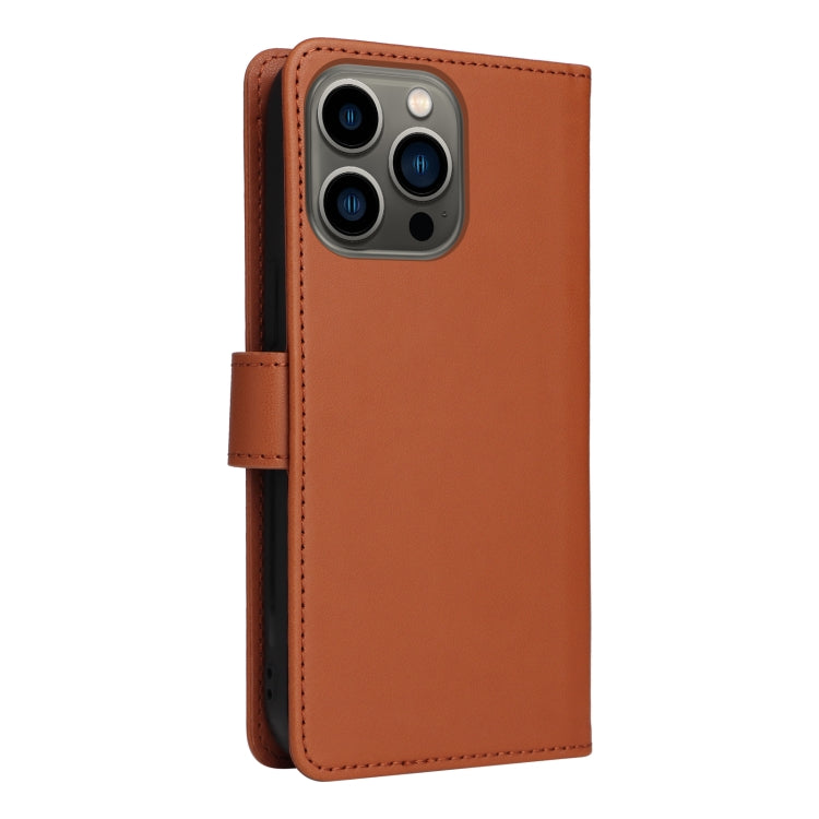 For iPhone 13 Pro BETOPNICE BN-005 2 in 1 Detachable Imitate Genuine Leather Phone Case(Brown) - iPhone 13 Pro Cases by BETOPNICE | Online Shopping UK | buy2fix
