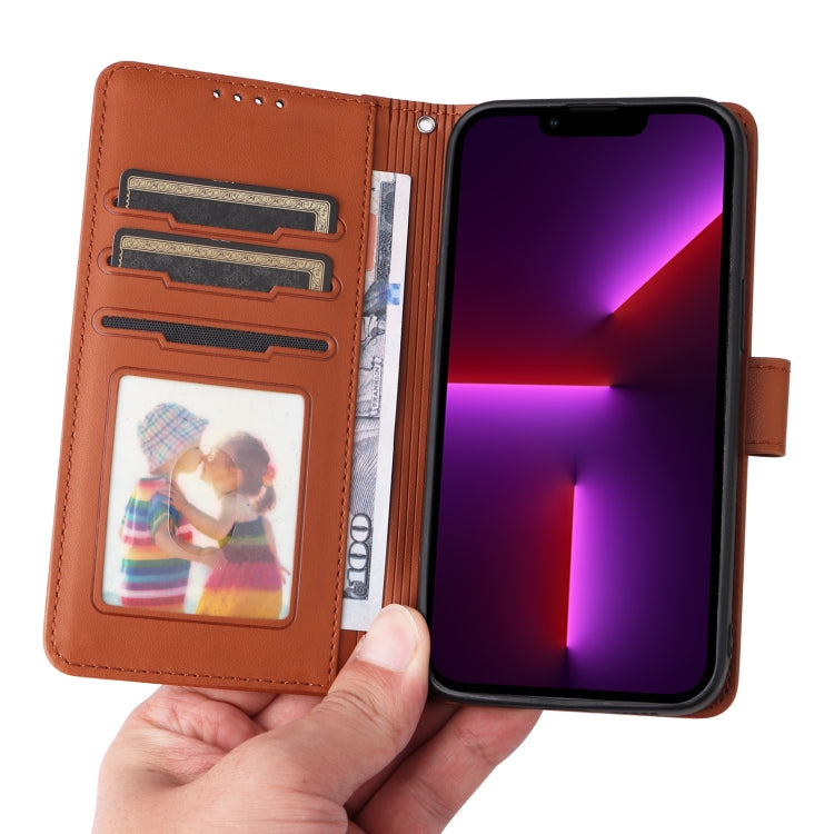 For iPhone 13 Pro BETOPNICE BN-005 2 in 1 Detachable Imitate Genuine Leather Phone Case(Brown) - iPhone 13 Pro Cases by BETOPNICE | Online Shopping UK | buy2fix