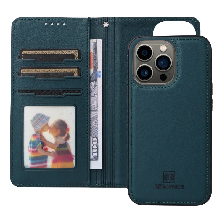 For iPhone 13 Pro BETOPNICE BN-005 2 in 1 Detachable Imitate Genuine Leather Phone Case(Blue) - iPhone 13 Pro Cases by BETOPNICE | Online Shopping UK | buy2fix