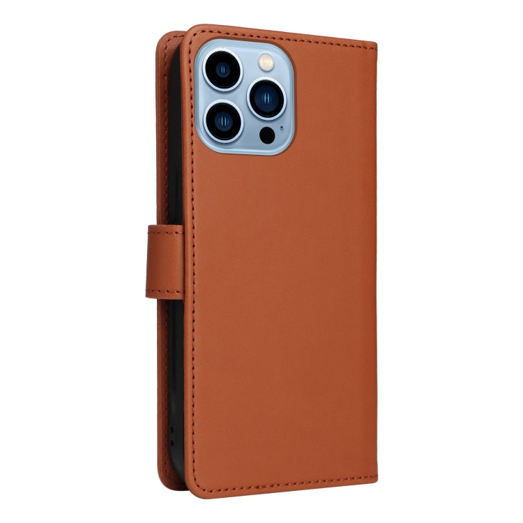 For iPhone 13 Pro Max BETOPNICE BN-005 2 in 1 Detachable Imitate Genuine Leather Phone Case(Brown) - iPhone 13 Pro Max Cases by BETOPNICE | Online Shopping UK | buy2fix
