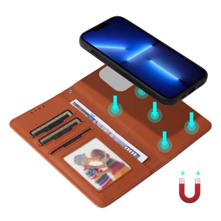 For iPhone 13 Pro Max BETOPNICE BN-005 2 in 1 Detachable Imitate Genuine Leather Phone Case(Brown) - iPhone 13 Pro Max Cases by BETOPNICE | Online Shopping UK | buy2fix