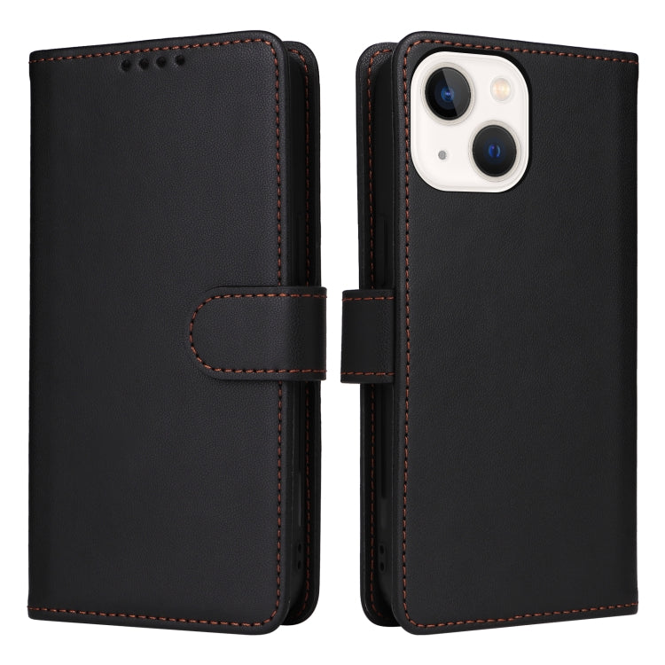 For iPhone 13 mini BETOPNICE BN-005 2 in 1 Detachable Imitate Genuine Leather Phone Case(Black) - iPhone 13 mini Cases by BETOPNICE | Online Shopping UK | buy2fix