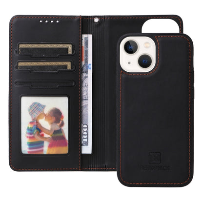 For iPhone 13 mini BETOPNICE BN-005 2 in 1 Detachable Imitate Genuine Leather Phone Case(Black) - iPhone 13 mini Cases by BETOPNICE | Online Shopping UK | buy2fix