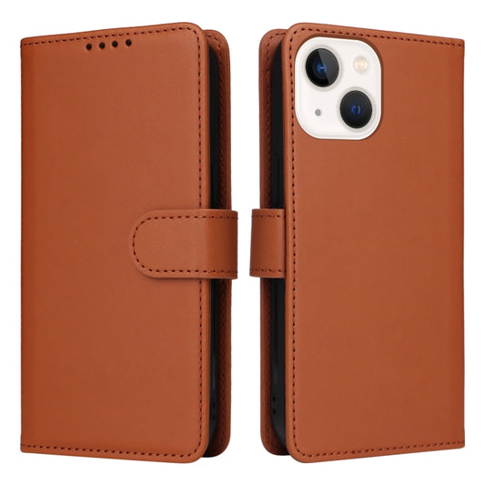 For iPhone 13 mini BETOPNICE BN-005 2 in 1 Detachable Imitate Genuine Leather Phone Case(Brown) - iPhone 13 mini Cases by BETOPNICE | Online Shopping UK | buy2fix