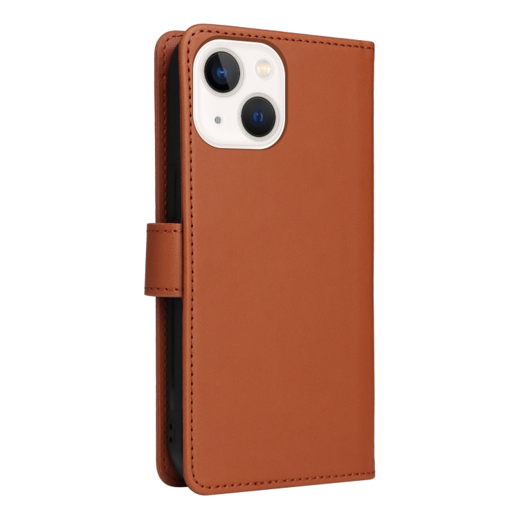For iPhone 13 mini BETOPNICE BN-005 2 in 1 Detachable Imitate Genuine Leather Phone Case(Brown) - iPhone 13 mini Cases by BETOPNICE | Online Shopping UK | buy2fix