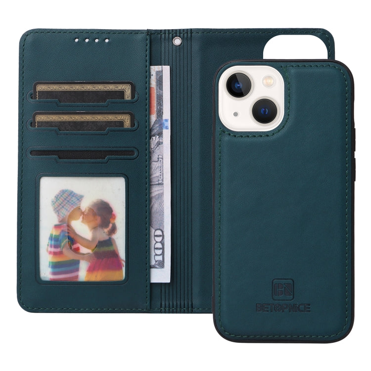 For iPhone 13 mini BETOPNICE BN-005 2 in 1 Detachable Imitate Genuine Leather Phone Case(Blue) - iPhone 13 mini Cases by BETOPNICE | Online Shopping UK | buy2fix