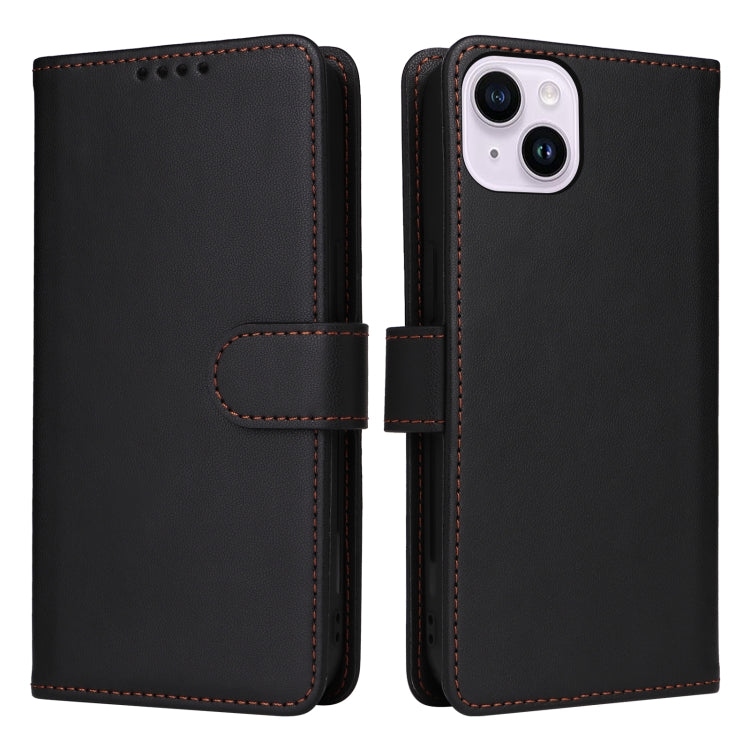 For iPhone 14 Plus BETOPNICE BN-005 2 in 1 Detachable Imitate Genuine Leather Phone Case(Black) - iPhone 14 Plus Cases by BETOPNICE | Online Shopping UK | buy2fix