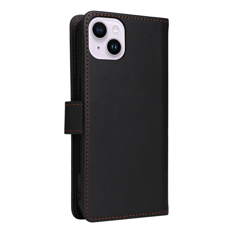 For iPhone 14 Plus BETOPNICE BN-005 2 in 1 Detachable Imitate Genuine Leather Phone Case(Black) - iPhone 14 Plus Cases by BETOPNICE | Online Shopping UK | buy2fix