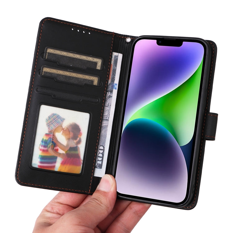 For iPhone 14 Plus BETOPNICE BN-005 2 in 1 Detachable Imitate Genuine Leather Phone Case(Black) - iPhone 14 Plus Cases by BETOPNICE | Online Shopping UK | buy2fix