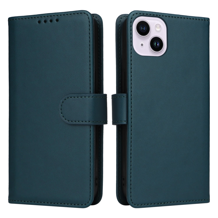 For iPhone 14 Plus BETOPNICE BN-005 2 in 1 Detachable Imitate Genuine Leather Phone Case(Blue) - iPhone 14 Plus Cases by BETOPNICE | Online Shopping UK | buy2fix