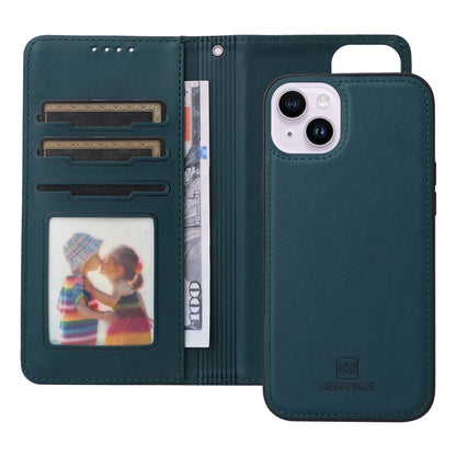 For iPhone 14 Plus BETOPNICE BN-005 2 in 1 Detachable Imitate Genuine Leather Phone Case(Blue) - iPhone 14 Plus Cases by BETOPNICE | Online Shopping UK | buy2fix