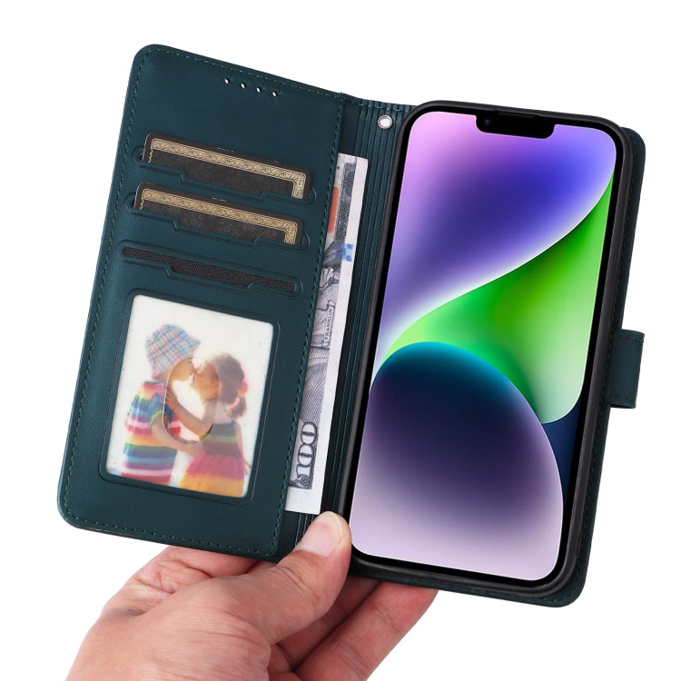 For iPhone 14 Plus BETOPNICE BN-005 2 in 1 Detachable Imitate Genuine Leather Phone Case(Blue) - iPhone 14 Plus Cases by BETOPNICE | Online Shopping UK | buy2fix