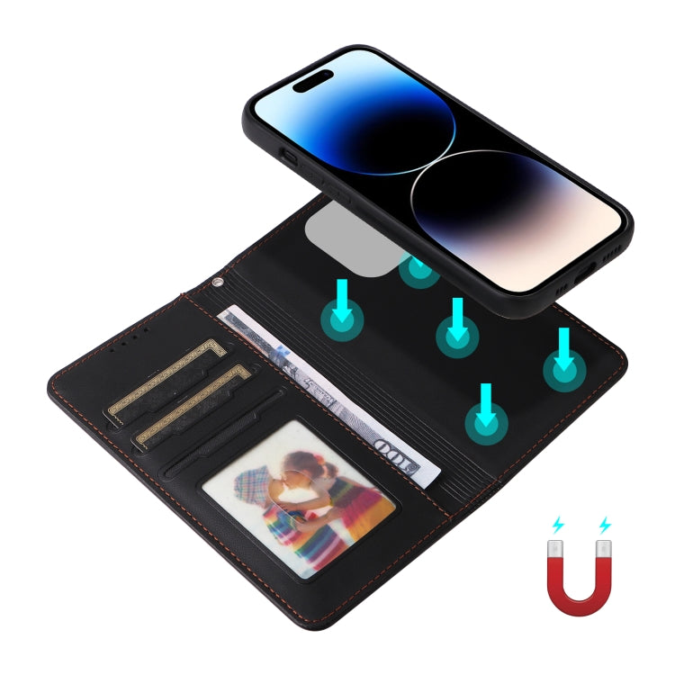 For iPhone 14 Pro BETOPNICE BN-005 2 in 1 Detachable Imitate Genuine Leather Phone Case(Black) - iPhone 14 Pro Cases by BETOPNICE | Online Shopping UK | buy2fix