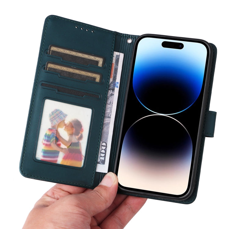 For iPhone 14 Pro BETOPNICE BN-005 2 in 1 Detachable Imitate Genuine Leather Phone Case(Blue) - iPhone 14 Pro Cases by BETOPNICE | Online Shopping UK | buy2fix