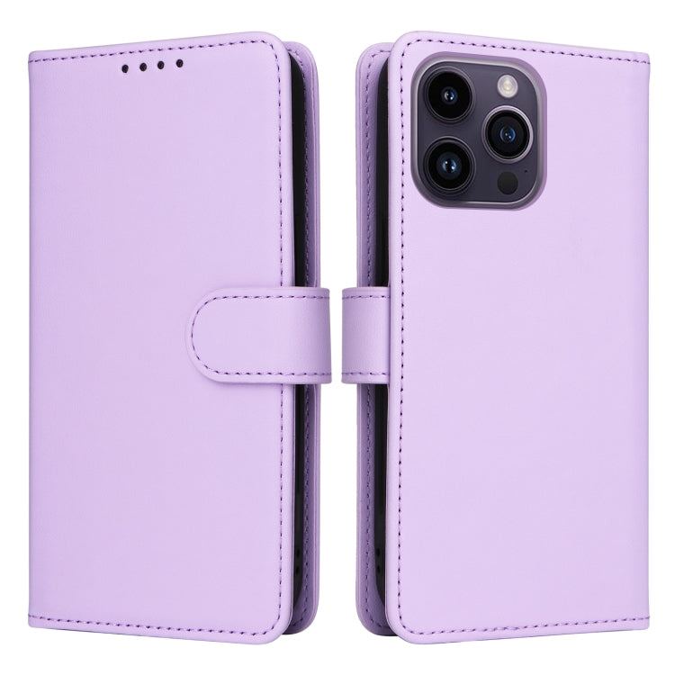 For iPhone 14 Pro Max BETOPNICE BN-005 2 in 1 Detachable Imitate Genuine Leather Phone Case(Light Purple) - iPhone 14 Pro Max Cases by BETOPNICE | Online Shopping UK | buy2fix