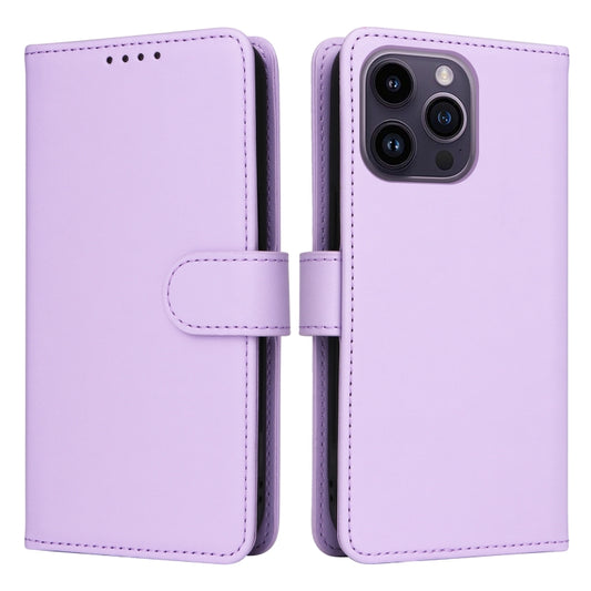 For iPhone 14 Pro Max BETOPNICE BN-005 2 in 1 Detachable Imitate Genuine Leather Phone Case(Light Purple) - iPhone 14 Pro Max Cases by BETOPNICE | Online Shopping UK | buy2fix