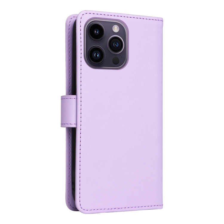For iPhone 14 Pro Max BETOPNICE BN-005 2 in 1 Detachable Imitate Genuine Leather Phone Case(Light Purple) - iPhone 14 Pro Max Cases by BETOPNICE | Online Shopping UK | buy2fix