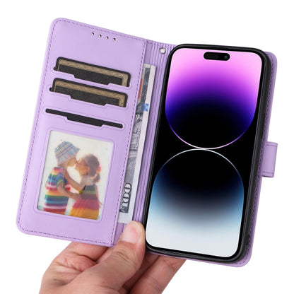 For iPhone 14 Pro Max BETOPNICE BN-005 2 in 1 Detachable Imitate Genuine Leather Phone Case(Light Purple) - iPhone 14 Pro Max Cases by BETOPNICE | Online Shopping UK | buy2fix