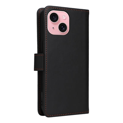 For iPhone 15 BETOPNICE BN-005 2 in 1 Detachable Imitate Genuine Leather Phone Case(Black) - iPhone 15 Cases by BETOPNICE | Online Shopping UK | buy2fix