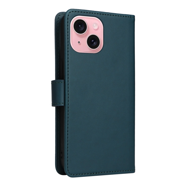 For iPhone 15 BETOPNICE BN-005 2 in 1 Detachable Imitate Genuine Leather Phone Case(Blue) - iPhone 15 Cases by BETOPNICE | Online Shopping UK | buy2fix