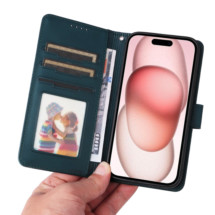 For iPhone 15 BETOPNICE BN-005 2 in 1 Detachable Imitate Genuine Leather Phone Case(Blue) - iPhone 15 Cases by BETOPNICE | Online Shopping UK | buy2fix