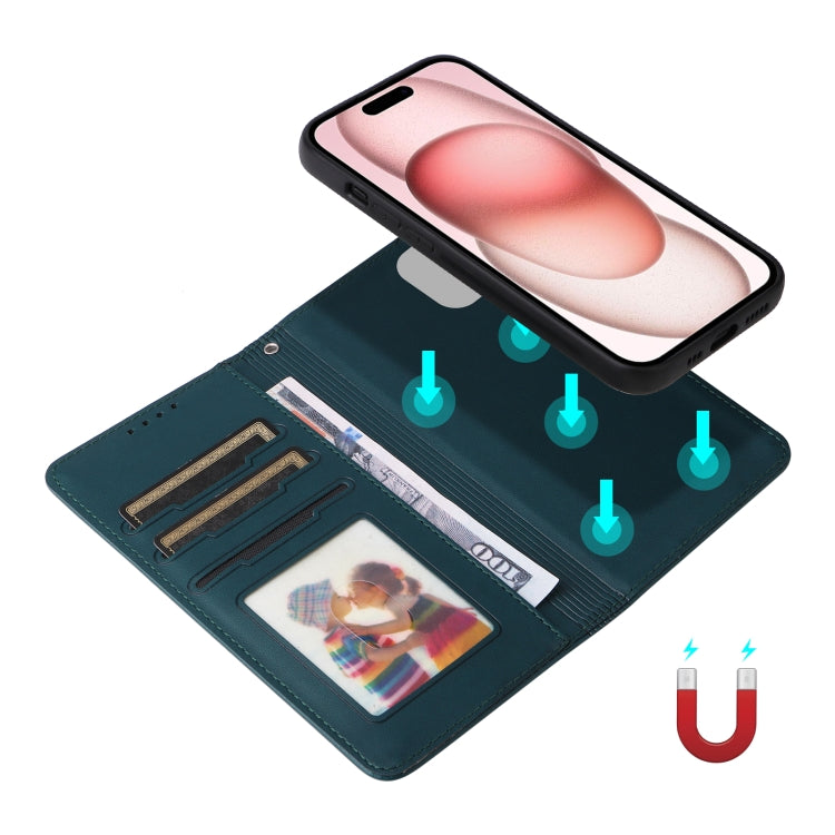 For iPhone 15 BETOPNICE BN-005 2 in 1 Detachable Imitate Genuine Leather Phone Case(Blue) - iPhone 15 Cases by BETOPNICE | Online Shopping UK | buy2fix