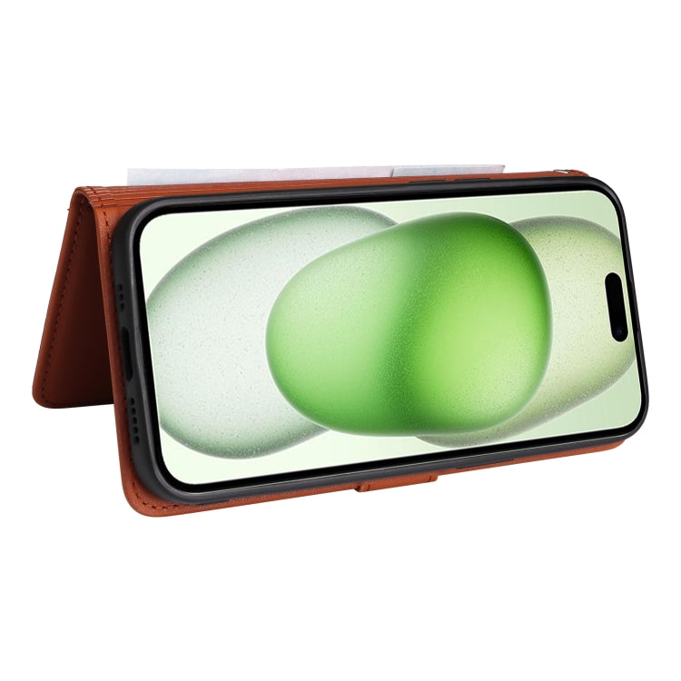 For iPhone 15 Plus BETOPNICE BN-005 2 in 1 Detachable Imitate Genuine Leather Phone Case(Brown) - iPhone 15 Plus Cases by BETOPNICE | Online Shopping UK | buy2fix