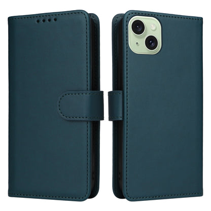 For iPhone 15 Plus BETOPNICE BN-005 2 in 1 Detachable Imitate Genuine Leather Phone Case(Blue) - iPhone 15 Plus Cases by BETOPNICE | Online Shopping UK | buy2fix