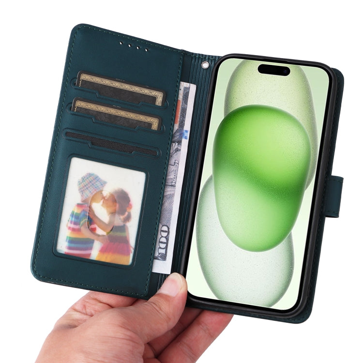 For iPhone 15 Plus BETOPNICE BN-005 2 in 1 Detachable Imitate Genuine Leather Phone Case(Blue) - iPhone 15 Plus Cases by BETOPNICE | Online Shopping UK | buy2fix