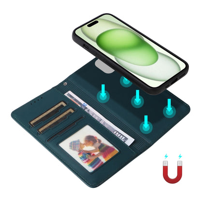 For iPhone 15 Plus BETOPNICE BN-005 2 in 1 Detachable Imitate Genuine Leather Phone Case(Blue) - iPhone 15 Plus Cases by BETOPNICE | Online Shopping UK | buy2fix
