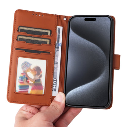 For iPhone 15 Pro BETOPNICE BN-005 2 in 1 Detachable Imitate Genuine Leather Phone Case(Brown) - iPhone 15 Pro Cases by BETOPNICE | Online Shopping UK | buy2fix