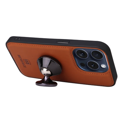 For iPhone 15 Pro BETOPNICE BN-005 2 in 1 Detachable Imitate Genuine Leather Phone Case(Brown) - iPhone 15 Pro Cases by BETOPNICE | Online Shopping UK | buy2fix