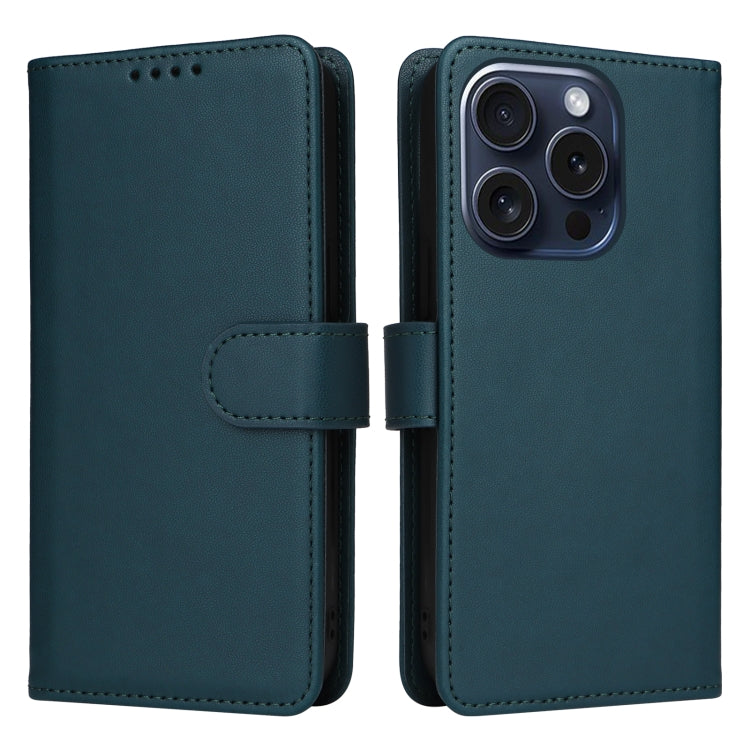 For iPhone 15 Pro BETOPNICE BN-005 2 in 1 Detachable Imitate Genuine Leather Phone Case(Blue) - iPhone 15 Pro Cases by BETOPNICE | Online Shopping UK | buy2fix