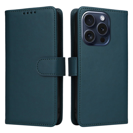 For iPhone 15 Pro BETOPNICE BN-005 2 in 1 Detachable Imitate Genuine Leather Phone Case(Blue) - iPhone 15 Pro Cases by BETOPNICE | Online Shopping UK | buy2fix
