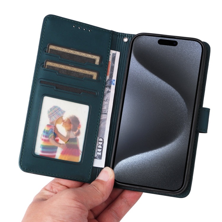 For iPhone 15 Pro BETOPNICE BN-005 2 in 1 Detachable Imitate Genuine Leather Phone Case(Blue) - iPhone 15 Pro Cases by BETOPNICE | Online Shopping UK | buy2fix