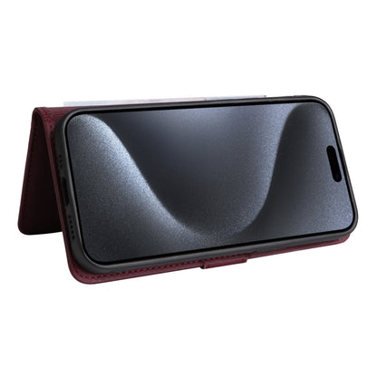 For iPhone 15 Pro BETOPNICE BN-005 2 in 1 Detachable Imitate Genuine Leather Phone Case(Wine Red) - iPhone 15 Pro Cases by BETOPNICE | Online Shopping UK | buy2fix