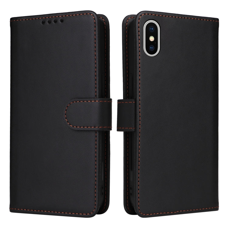For iPhone X / XS BETOPNICE BN-005 2 in 1 Detachable Imitate Genuine Leather Phone Case(Black) - More iPhone Cases by BETOPNICE | Online Shopping UK | buy2fix
