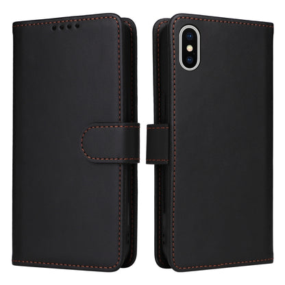 For iPhone X / XS BETOPNICE BN-005 2 in 1 Detachable Imitate Genuine Leather Phone Case(Black) - More iPhone Cases by BETOPNICE | Online Shopping UK | buy2fix