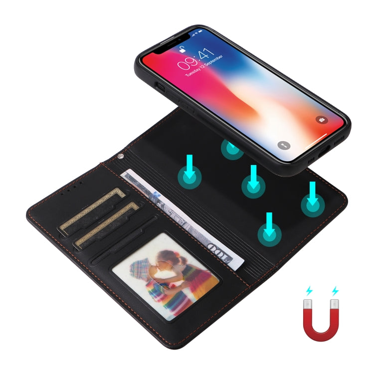 For iPhone X / XS BETOPNICE BN-005 2 in 1 Detachable Imitate Genuine Leather Phone Case(Black) - More iPhone Cases by BETOPNICE | Online Shopping UK | buy2fix