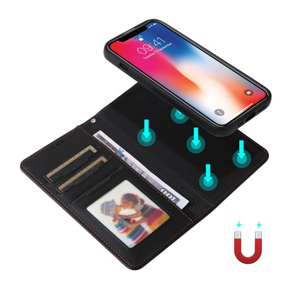 For iPhone X / XS BETOPNICE BN-005 2 in 1 Detachable Imitate Genuine Leather Phone Case(Black) - More iPhone Cases by BETOPNICE | Online Shopping UK | buy2fix
