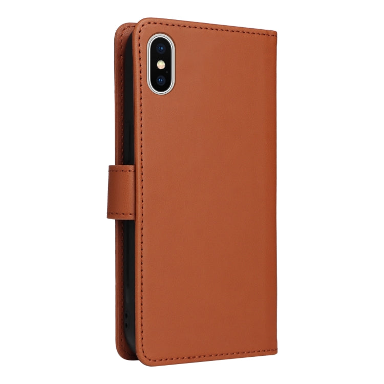 For iPhone X / XS BETOPNICE BN-005 2 in 1 Detachable Imitate Genuine Leather Phone Case(Brown) - More iPhone Cases by BETOPNICE | Online Shopping UK | buy2fix