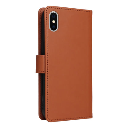 For iPhone X / XS BETOPNICE BN-005 2 in 1 Detachable Imitate Genuine Leather Phone Case(Brown) - More iPhone Cases by BETOPNICE | Online Shopping UK | buy2fix