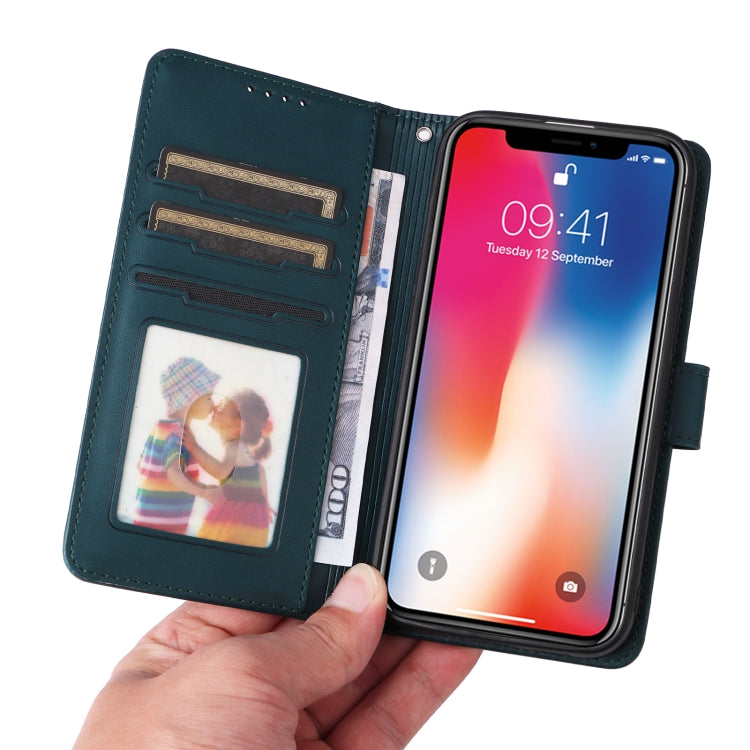 For iPhone X / XS BETOPNICE BN-005 2 in 1 Detachable Imitate Genuine Leather Phone Case(Blue) - More iPhone Cases by BETOPNICE | Online Shopping UK | buy2fix