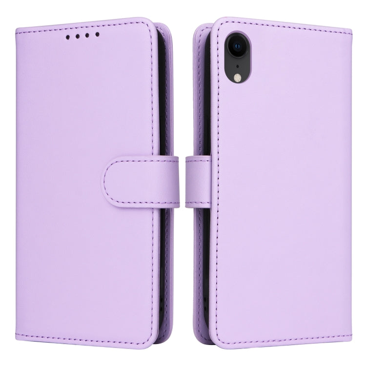 For iPhone XR BETOPNICE BN-005 2 in 1 Detachable Imitate Genuine Leather Phone Case(Light Purple) - More iPhone Cases by BETOPNICE | Online Shopping UK | buy2fix