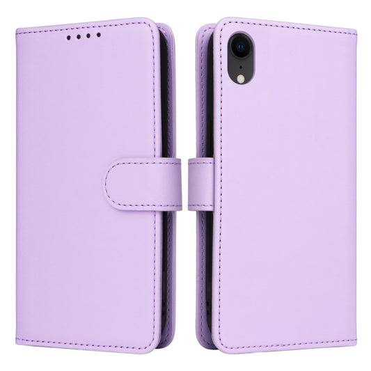 For iPhone XR BETOPNICE BN-005 2 in 1 Detachable Imitate Genuine Leather Phone Case(Light Purple) - More iPhone Cases by BETOPNICE | Online Shopping UK | buy2fix