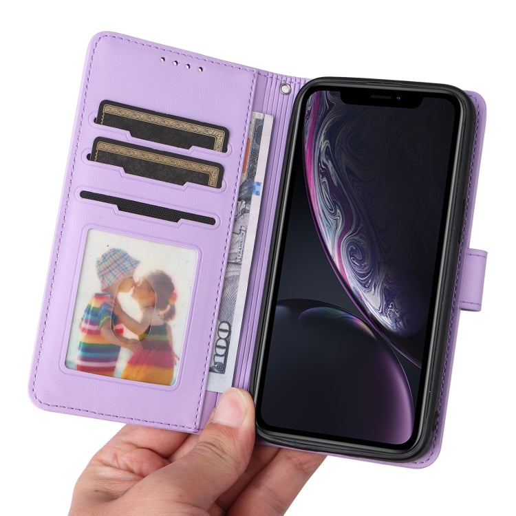 For iPhone XR BETOPNICE BN-005 2 in 1 Detachable Imitate Genuine Leather Phone Case(Light Purple) - More iPhone Cases by BETOPNICE | Online Shopping UK | buy2fix