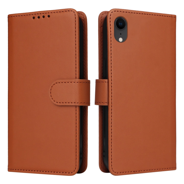 For iPhone XR BETOPNICE BN-005 2 in 1 Detachable Imitate Genuine Leather Phone Case(Brown) - More iPhone Cases by BETOPNICE | Online Shopping UK | buy2fix