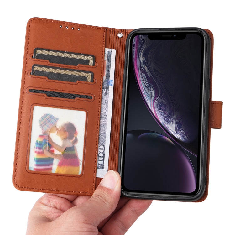 For iPhone XR BETOPNICE BN-005 2 in 1 Detachable Imitate Genuine Leather Phone Case(Brown) - More iPhone Cases by BETOPNICE | Online Shopping UK | buy2fix